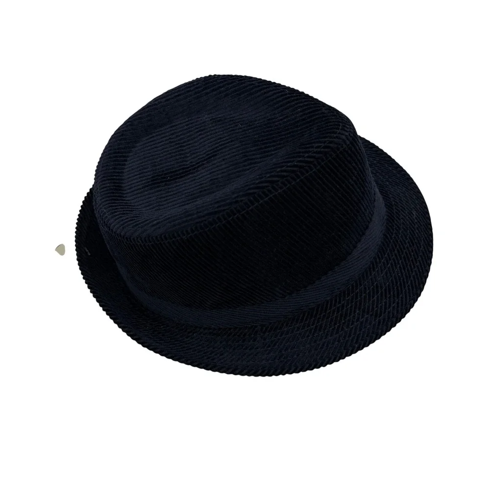San Diego Hat Company Fedora Mens One Size Navy Blue Corduroy Trilby Hat